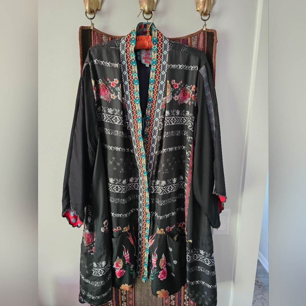 Johnny WAS silk Kimono